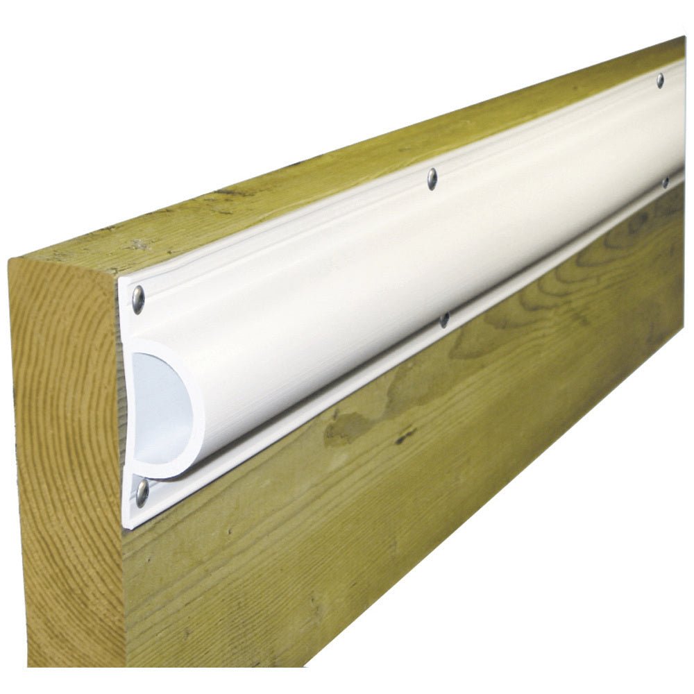 Dock Edge Standard "D" PVC Profile 16ft Roll - White - Life Raft Professionals