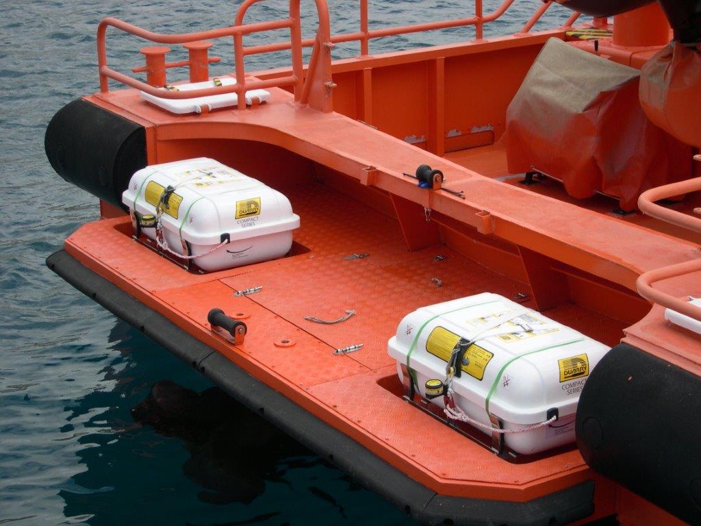 DUARRY Compact Low Profile SOLAS/MED Life Raft With A-Pack, 6-12 Person - Life Raft Professionals