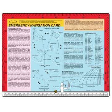 Emergency Navigation Card - Life Raft Professionals