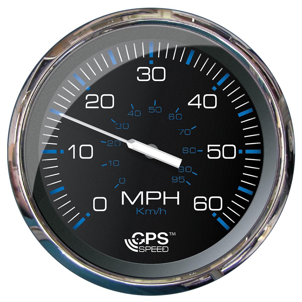 Faria Chesapeake Black 5" Studded Speedometer - 60 MPH (GPS) [33761] - Life Raft Professionals