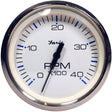 Faria Chesapeake White SS 4" Tachometer - 4000 RPM (Diesel) (Magnetic Pick-Up) [33818] - Life Raft Professionals