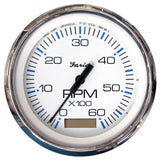 Faria Chesapeake White SS 4" Tachometer w/Hourmeter - 6000 RPM (Gas)(Inboard) [33832] - Life Raft Professionals