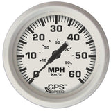 Faria Dress White 4" GPS Speedometer - 60 MPH [33147] - Life Raft Professionals