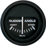 Faria Euro Black 2" Rudder Angle Indicator [12833] - Life Raft Professionals