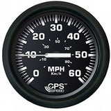 Faria Euro Black 4" Speedometer 60MPH (GPS) [32816] - Life Raft Professionals