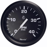 Faria Euro Black 4" Tachometer - 4000 RPM (Diesel - Magnetic Pick-Up) [32803] - Life Raft Professionals