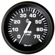 Faria Euro Black 4" Tachometer - 7,000 RPM (Gas - All Outboard) [32805] - Life Raft Professionals
