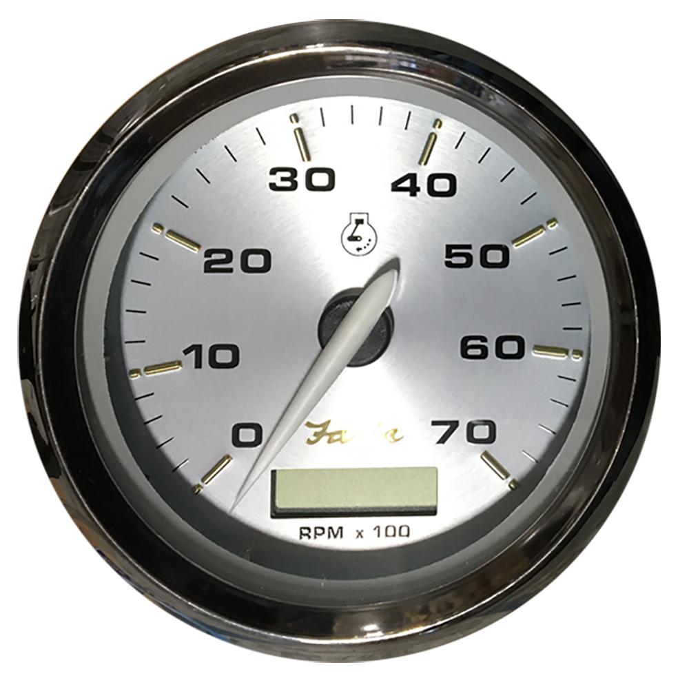 Faria Kronos 4" Tachometer w/Hourmeter - 7,000 RPM (Gas - Outboard) [39040] - Life Raft Professionals