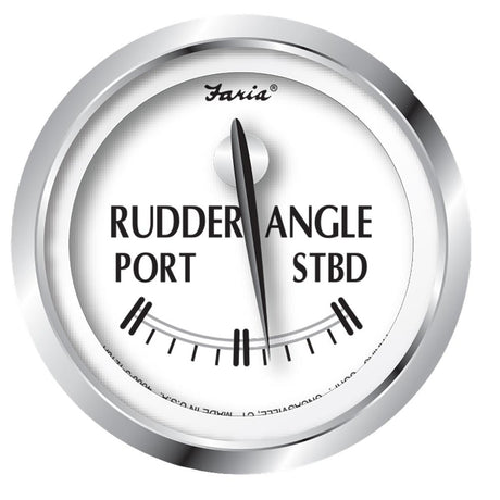 Faria Newport SS 2" Rudder Angle Indicator Gauge [25006] - Life Raft Professionals