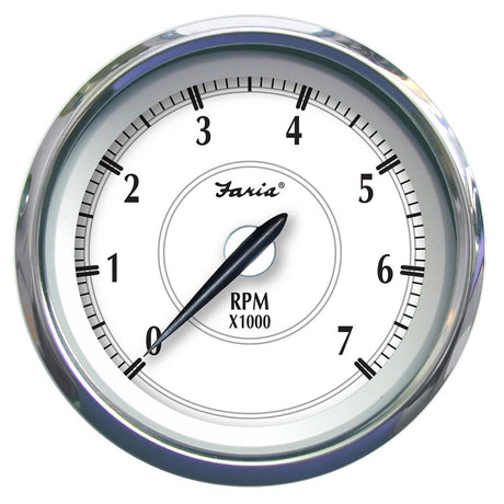 Faria Newport SS 4" Tachometer f/Gas Outboard - 7000 RPM [45003] - Life Raft Professionals