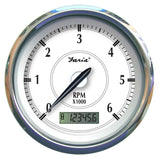 Faria Newport SS 4" Tachometer w/Hourmeter f/Gas Inboard - 6000 RPM [45004] - Life Raft Professionals