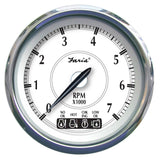 Faria Newport SS 4" Tachometer w/System Check Indicator f/Johnson/Evinrude Gas Outboard - 7000 RPM [45000] - Life Raft Professionals
