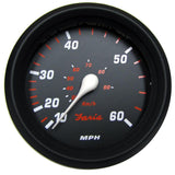 Faria Professional Red 4" Speedometer (60 MPH) [34611] - Life Raft Professionals
