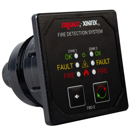 Fireboy-Xintex Two Zone Detection Alarm Panel - 2-5/8" Display - 12/24V DC - Life Raft Professionals