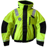 First Watch Hi-Vis Flotation Bomber Jacket - Hi-Vis Yellow/Black - Small [AB-1100-HV-S] - Life Raft Professionals