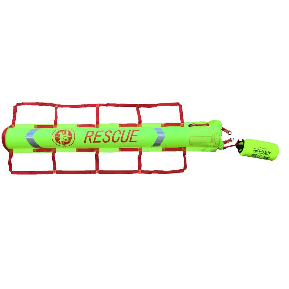 First Watch RBA-200TR Throw Device Rescue Tube w/100 Throw Line [RBA-200TR] - Life Raft Professionals