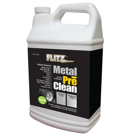 Flitz Metal Pre-Clean - All Metals Including Stainless Steel - Gallon Refill - Life Raft Professionals