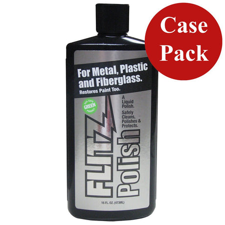 Flitz Polish - 16oz Liquid Bottle - *Case of 6* - Life Raft Professionals