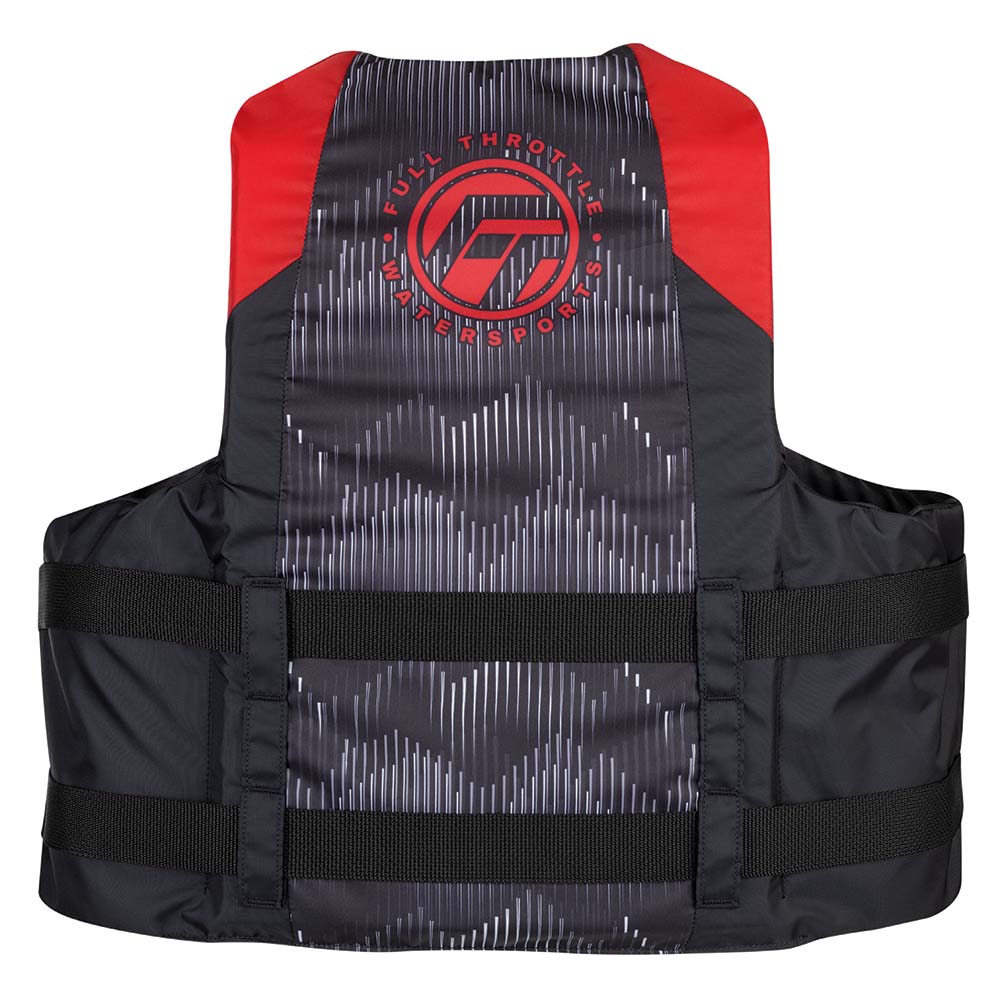 Full Throttle Adult Nylon Life Jacket - 4XL/7XL - Red/Black [112200-100-110-22] - Life Raft Professionals