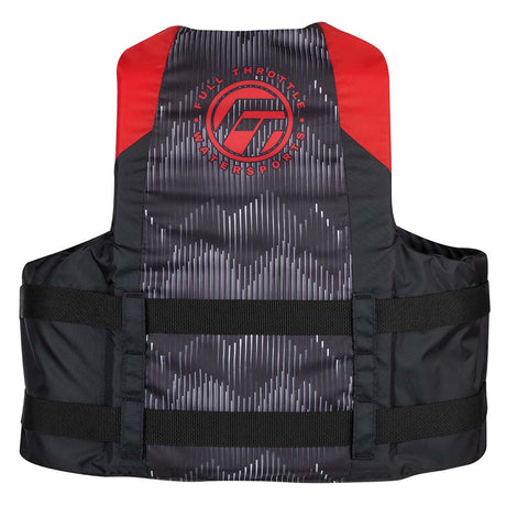 Full Throttle Adult Nylon Life Jacket - L/XL - Red/Black [112200-100-050-22] - Life Raft Professionals