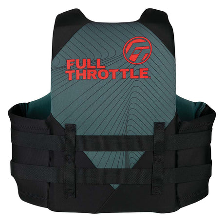 Full Throttle Adult Rapid-Dry Life Jacket - 2XL/4XL - Grey/Black [142100-701-080-22] - Life Raft Professionals