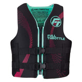 Full Throttle Adult Rapid-Dry Life Jacket - L/XL - Aqua/Black [142100-505-050-22] - Life Raft Professionals