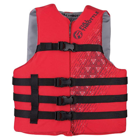 Full Throttle Adult Universal Ski Life Jacket - Red [112000-100-004-22] - Life Raft Professionals