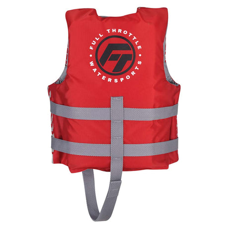 Full Throttle Child Nylon Life Jacket - Red [112200-100-001-22] - Life Raft Professionals