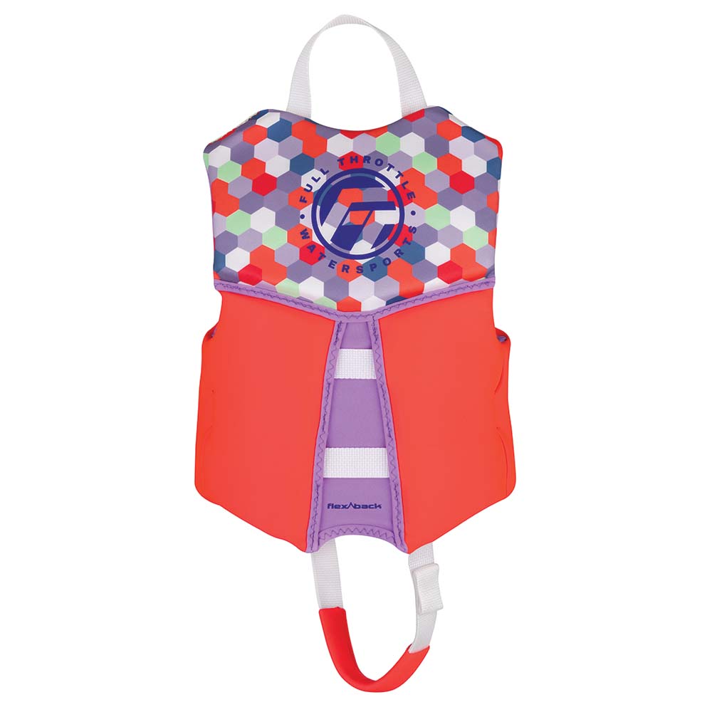 Full Throttle Child Rapid-Dry Flex-Back Life Jacket - Pink [142500-105-001-22] - Life Raft Professionals