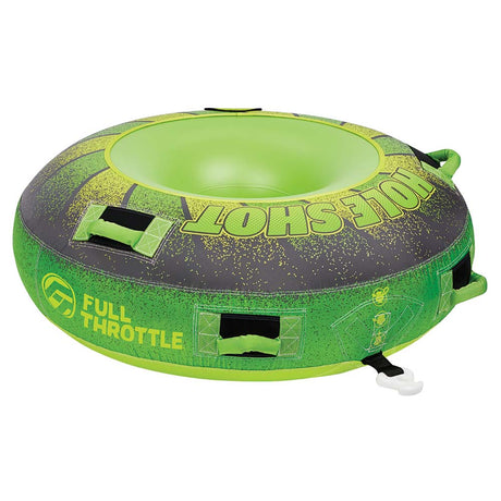 Full Throttle Hole Shot Towable Tube - 1 Rider - Green - Life Raft Professionals