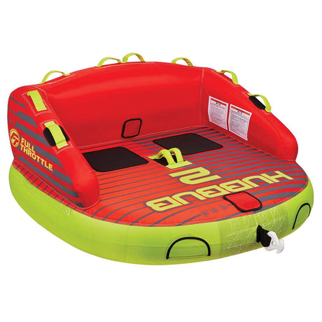 Full Throttle Hubbub 2 Towable Tube - 2 Rider - Red - Life Raft Professionals