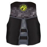 Full Throttle Mens Rapid-Dry Flex-Back Life Jacket - 2XL - Black/Green [142500-400-060-22] - Life Raft Professionals