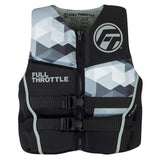 Full Throttle Mens Rapid-Dry Flex-Back Life Jacket - L - Black/Grey [142500-701-040-22] - Life Raft Professionals