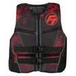 Full Throttle Mens Rapid-Dry Flex-Back Life Jacket - L - Black/Red [142500-100-040-22] - Life Raft Professionals