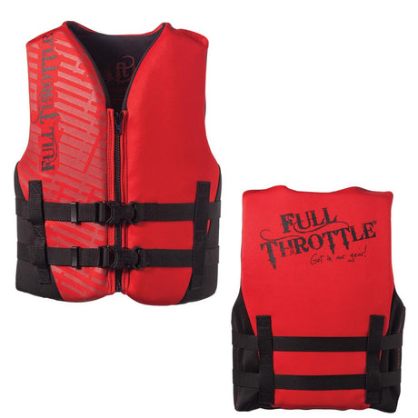 Full Throttle Rapid-Dry Life Vest - Youth 50-90lbs - Red/Black [142100-100-002-19] - Life Raft Professionals