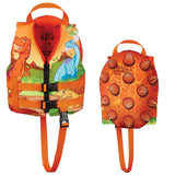 Full Throttle Water Buddies Life Vest - Child 30-50lbs - Dinosaurs [104300-200-001-15] - Life Raft Professionals