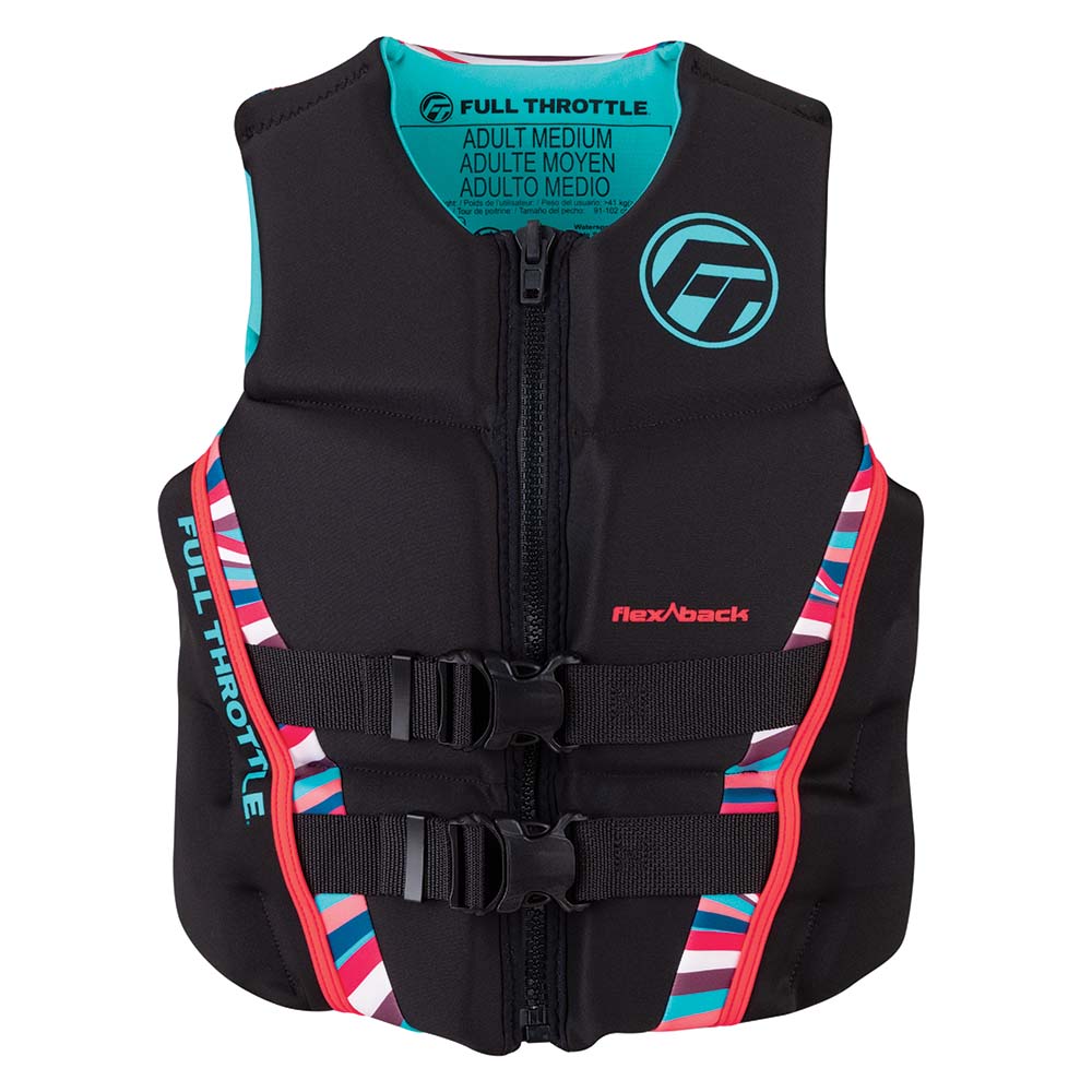 Full Throttle Womens Rapid-Dry Flex-Back Life Jacket - Womens M - Pink/Black [142500-105-830-22] - Life Raft Professionals