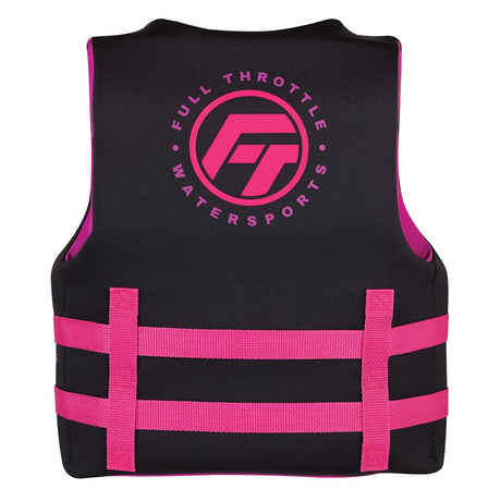 Full Throttle Youth Rapid-Dry Life Jacket - Pink/Black [142100-105-002-22] - Life Raft Professionals