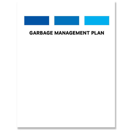 Garbage Management Plan Book - Life Raft Professionals