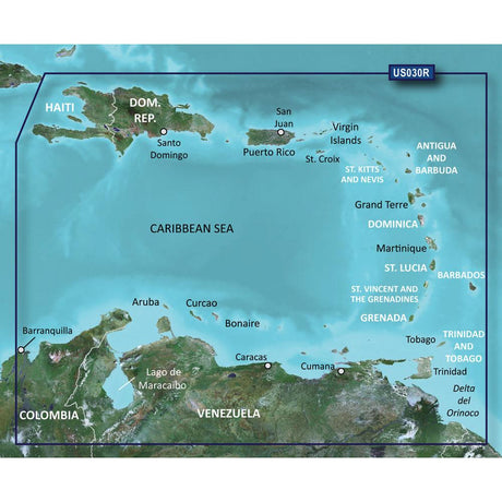 Garmin BlueChart g2 HD - HXUS030R - Southeast Caribbean - microSD/SD [010-C0731-20] - Life Raft Professionals
