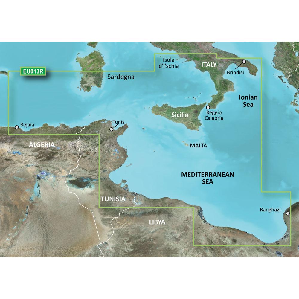 Garmin BlueChart g3 HD - HXEU013R - Italy Southwest Tunisia - microSD/SD [010-C0771-20] - Life Raft Professionals