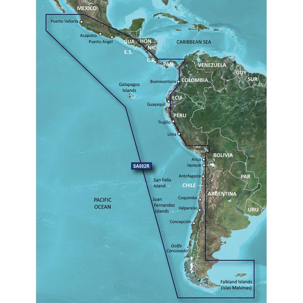 Garmin BlueChart g3 HD - HXSA002R - South America West Coast - microSD/SD [010-C1063-20] - Life Raft Professionals