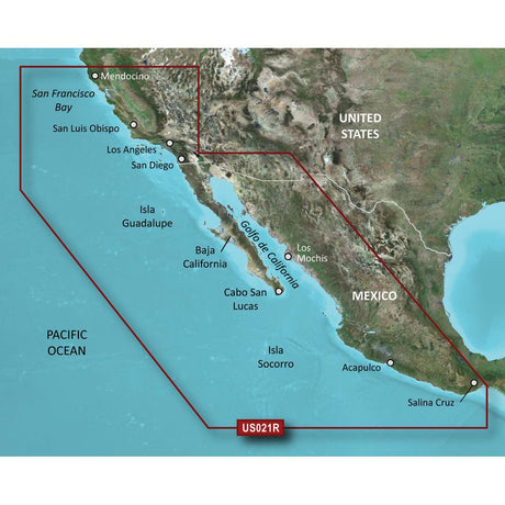 Garmin BlueChart g3 Vision HD - VUS021R - California-Mexico - microSD/SD [010-C0722-00] - Life Raft Professionals