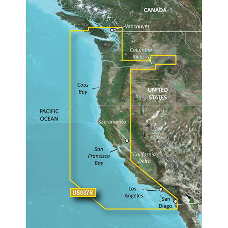 Garmin BlueChart g3 Vision HD - VUS037R - Vancouver - San Diego - microSD/SD [010-C1003-00] - Life Raft Professionals