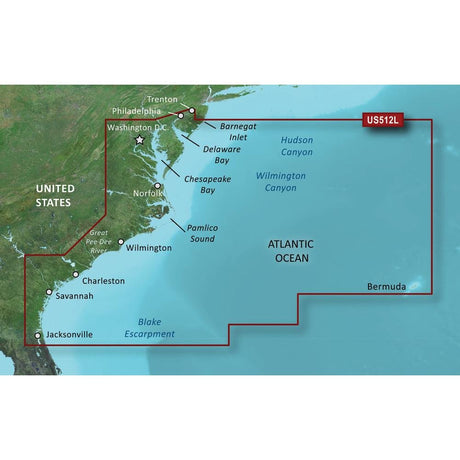 Garmin BlueChart g3 Vision HD - VUS512L - Mid-Atlantic - microSD/SD [010-C0741-00] - Life Raft Professionals