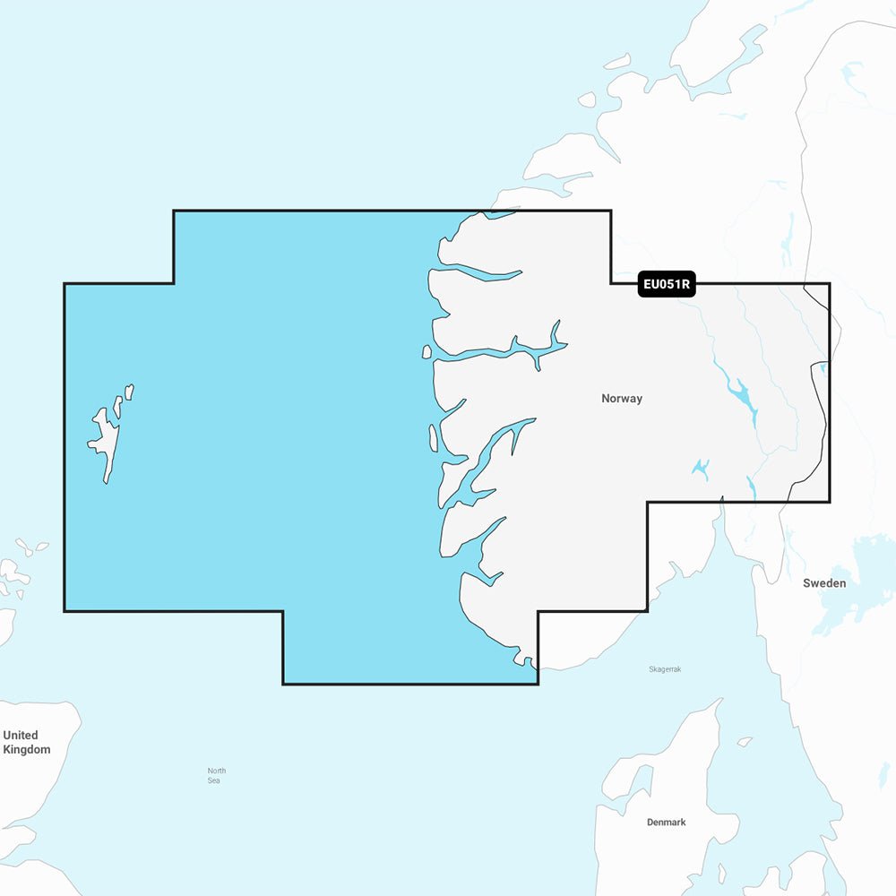 Garmin Navionics+ NSEU051R - Norway, Lista to Sognefjord - Marine Chart [010-C1250-20] - Life Raft Professionals