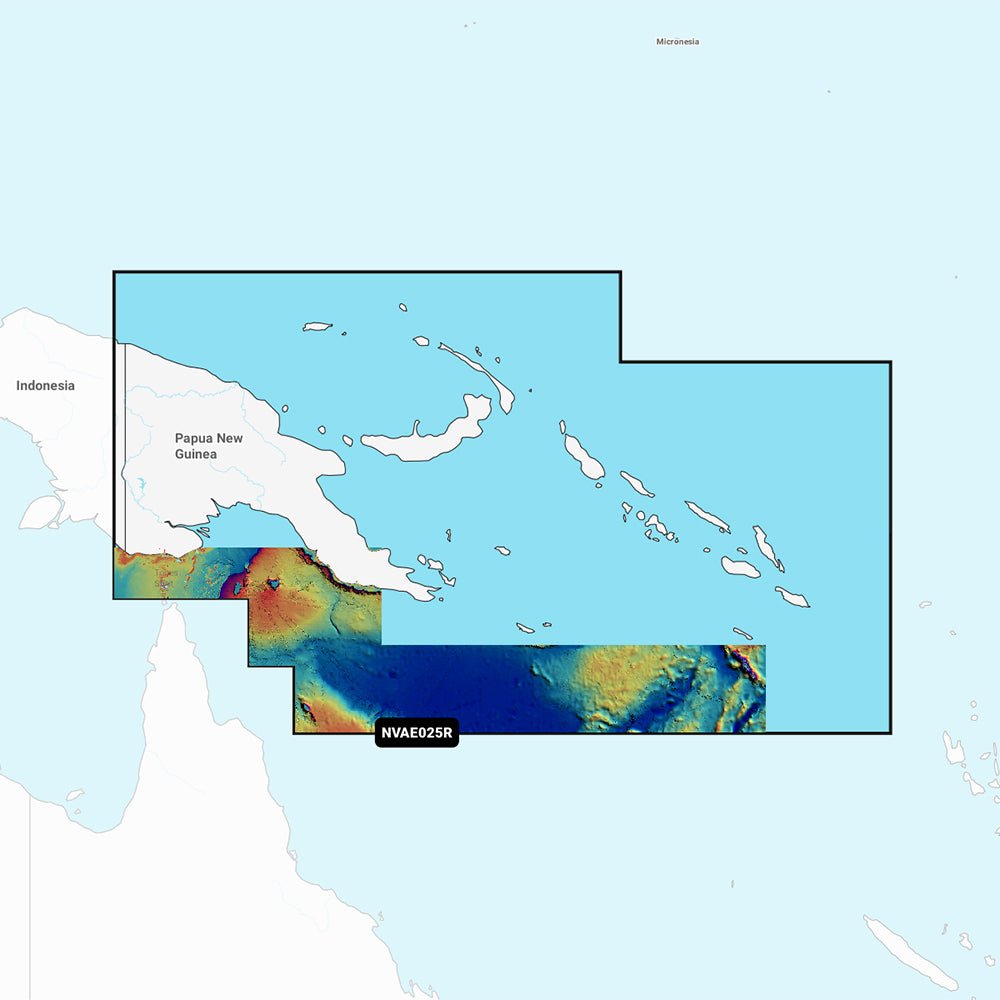 Garmin Navionics Vision+ NVAE025R - Papua New Guinea Solomon Islands - Marine Chart - Life Raft Professionals