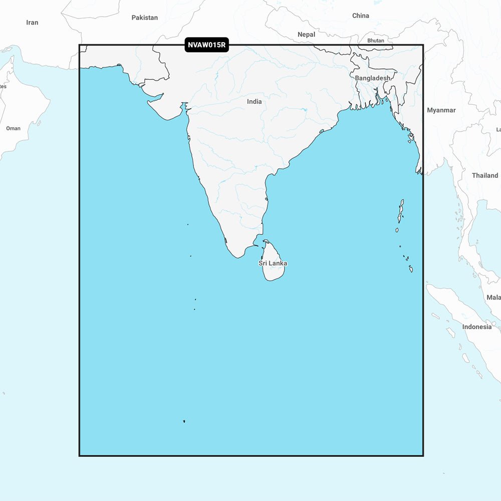 Garmin Navionics Vision+ NVAW015R - Indian Subcontinent - Marine Chart [010-C1230-00] - Life Raft Professionals