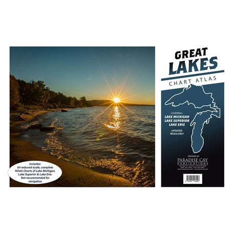 Great Lakes Chart Atlas (Lake Michigan, Lake Superior & Lake Erie) 12x18 Spiral-bound - Life Raft Professionals