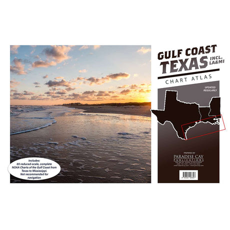 Gulf Coast Texas to Mississippi Chart Atlas (12x18 Spiral-Bound) - Life Raft Professionals